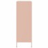 Aparador de acero rosa 68x39x113