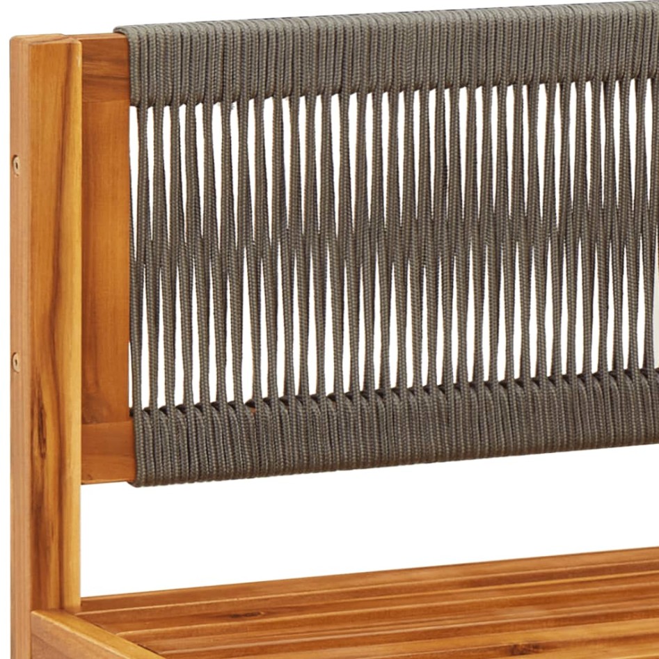 Set de sofás de jardín con cojines 6 pzas madera maciza