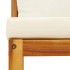 Set sofás de jardín con cojines 4 pzas madera maciza de