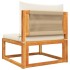 Set de sofás de jardín con cojines 5 pzas madera maciza