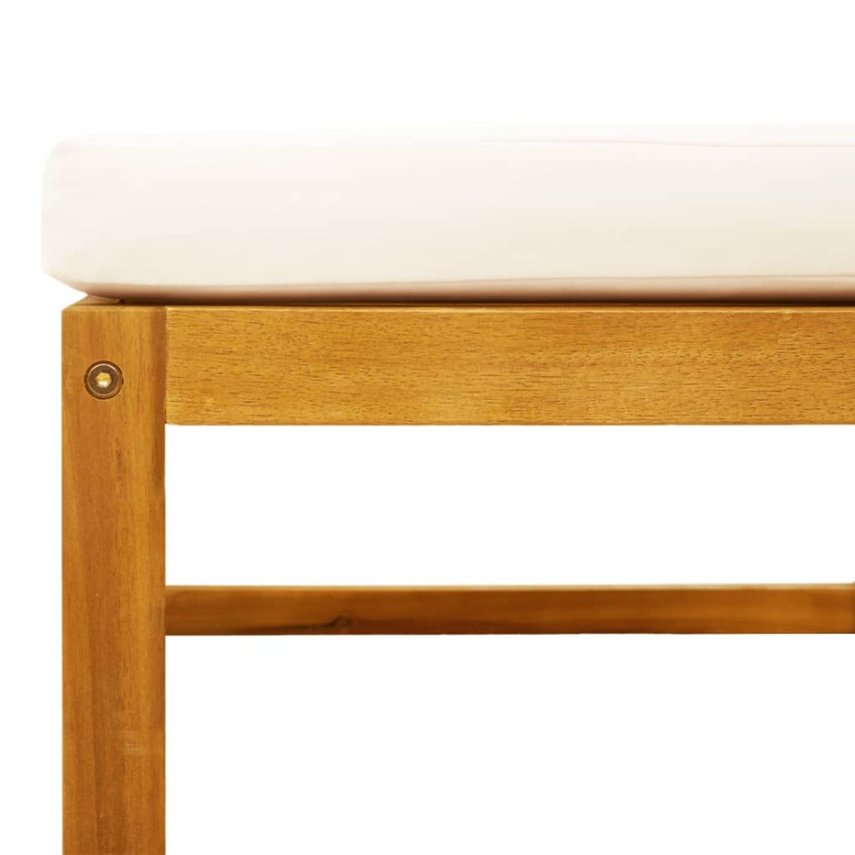 Set de sofás de jardín con cojines 5 pzas madera maciza