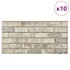 Paneles de pared 3D diseño de ladrillo 10 uds EPS color