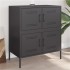 Aparador de acero negro 68x39x79