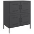 Aparador de acero negro 68x39x79