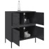 Aparador de acero negro 68x39x79