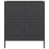 Aparador de acero negro 68x39x79