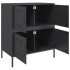 Aparador de acero negro 68x39x79
