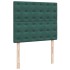 Cama box spring con colchón terciopelo verde oscuro 120x200