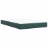 Cama box spring con colchón terciopelo verde oscuro 120x200