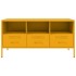 Mueble para TV acero amarillo mostaza 100,5x39x50,5