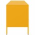 Mueble para TV acero amarillo mostaza 100,5x39x50,5