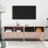 Muebles para TV 2 unidades acero rosa 68x39x50,5