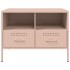 Muebles para TV 2 unidades acero rosa 68x39x50,5