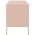 Muebles para TV 2 unidades acero rosa 68x39x50,5