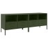 Muebles para TV 2 unidades acero verde oliva 68x39x50,5