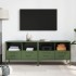 Muebles para TV 2 unidades acero verde oliva 68x39x50,5
