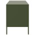 Muebles para TV 2 unidades acero verde oliva 68x39x50,5