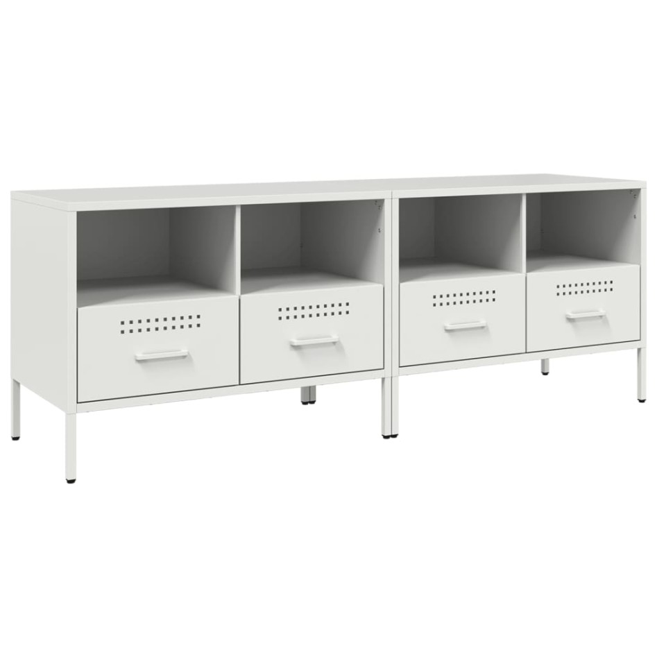 Muebles para TV 2 unidades acero blanco 68x39x50,5