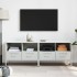 Muebles para TV 2 unidades acero blanco 68x39x50,5