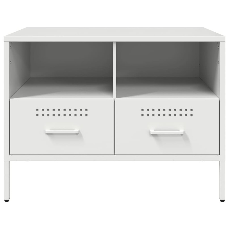 Muebles para TV 2 unidades acero blanco 68x39x50,5
