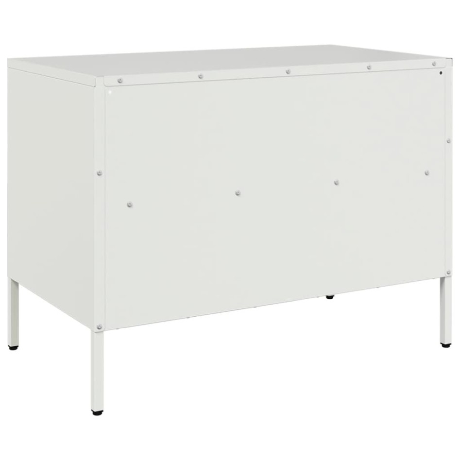 Muebles para TV 2 unidades acero blanco 68x39x50,5