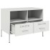 Muebles para TV 2 unidades acero blanco 68x39x50,5