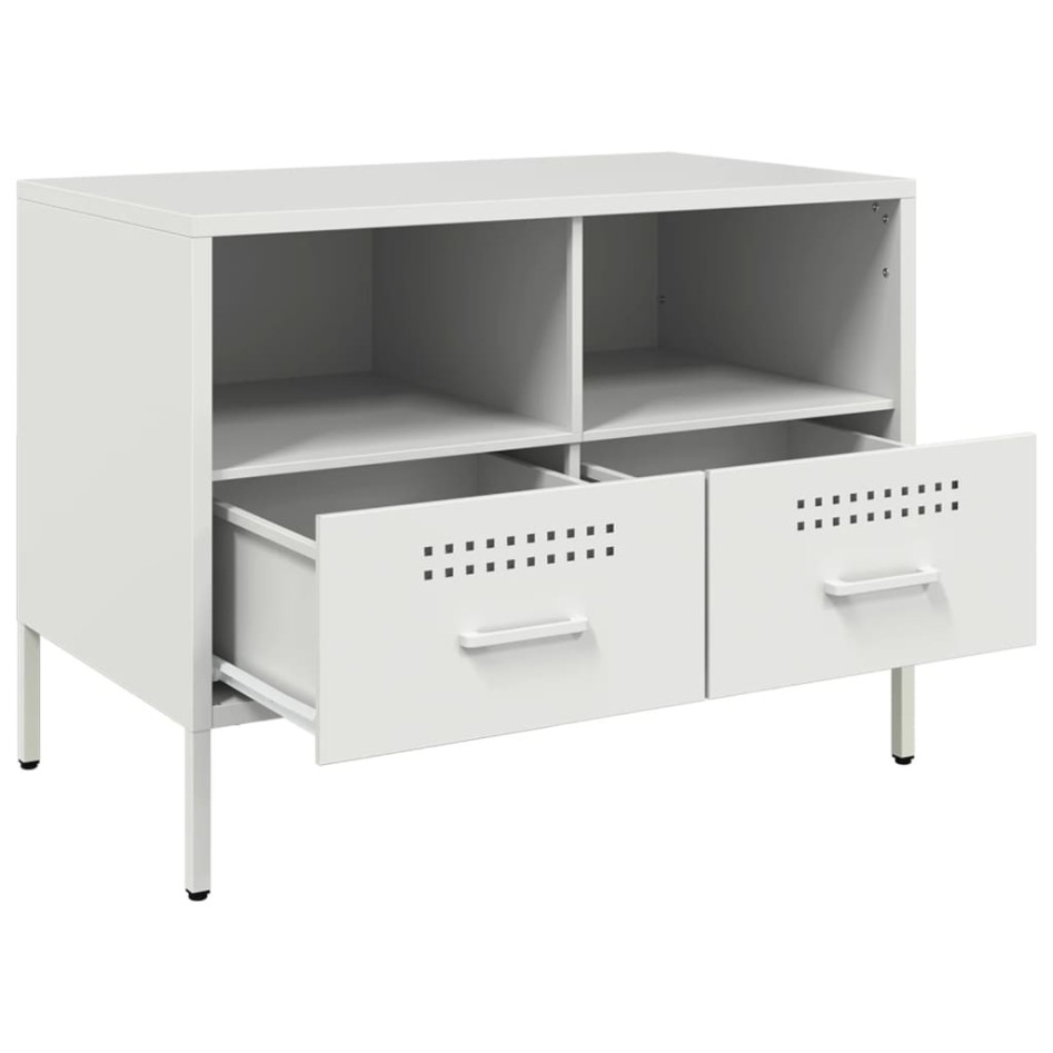 Muebles para TV 2 unidades acero blanco 68x39x50,5