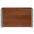 Jardinera de madera maciza de pino marrón 100x100