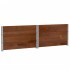 Jardinera de madera maciza de pino marrón 100x100