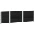 Jardinera de madera maciza de pino negro 150x50