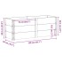 Jardinera de madera maciza de pino negro 150x50