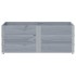 Jardinera de madera maciza de pino gris 150x100