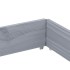 Jardinera de madera maciza de pino gris 150x100