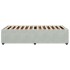 Estructura de cama sin colchón terciopelo gris claro 90x200