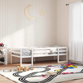 Estructura de cama para niños madera de pino blanco 90x200