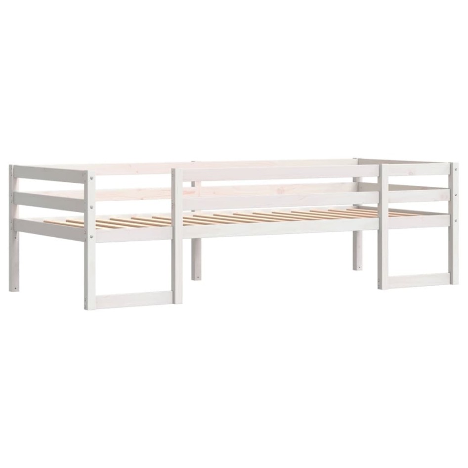 Estructura de cama para niños madera de pino blanco 90x200