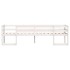 Estructura de cama para niños madera de pino blanco 90x200