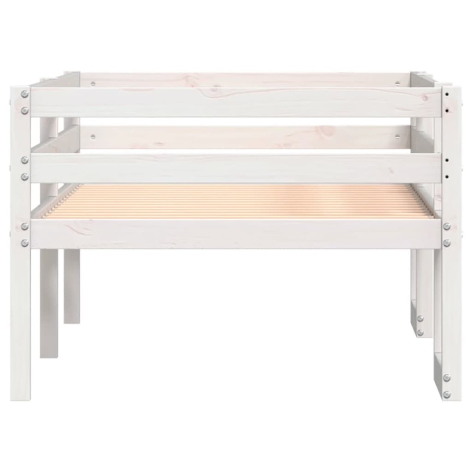 Estructura de cama para niños madera de pino blanco 90x200