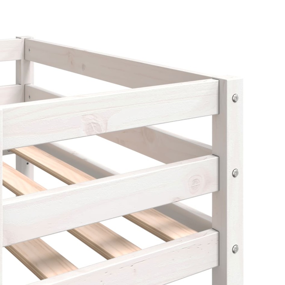 Estructura de cama para niños madera de pino blanco 90x200