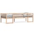 Estructura de cama infantil madera maciza de pino 90x190