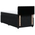 Cama box spring con colchón terciopelo negro 90x200