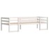Estructura de cama de niños madera maciza pino blanco 75x190