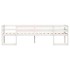 Estructura de cama de niños madera maciza pino blanco 75x190