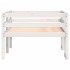 Estructura de cama de niños madera maciza pino blanco 75x190