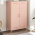 Aparador de acero rosa 68x39x113