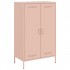 Aparador de acero rosa 68x39x113