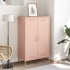 Aparador de acero rosa 68x39x113