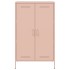 Aparador de acero rosa 68x39x113