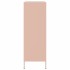 Aparador de acero rosa 68x39x113
