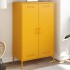Aparador de acero amarillo mostaza 68x39x113